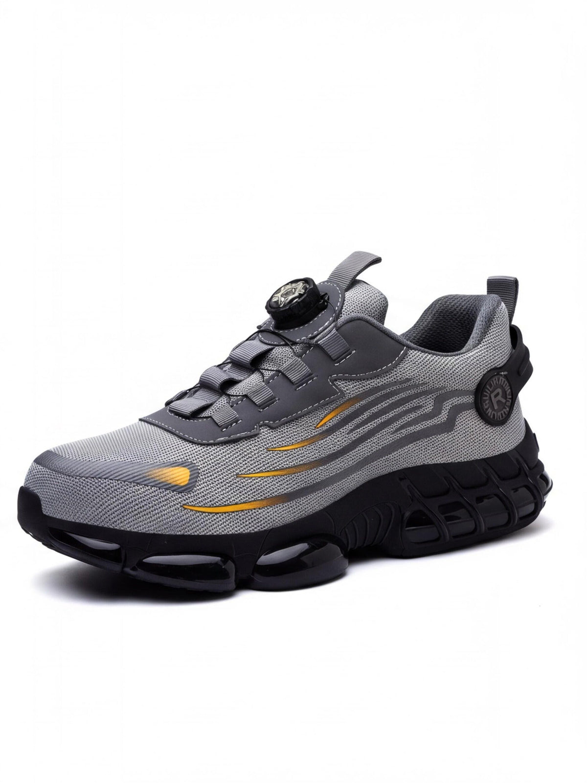 Rotating-Dial Steel Toe Puncture-Resistant Work Shoes