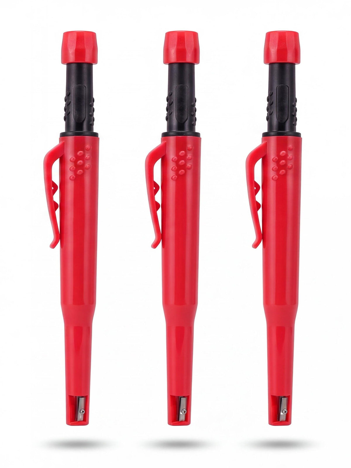 3-Pack 2.8mm Deep-Hole Carpenter Pencils with Refills
