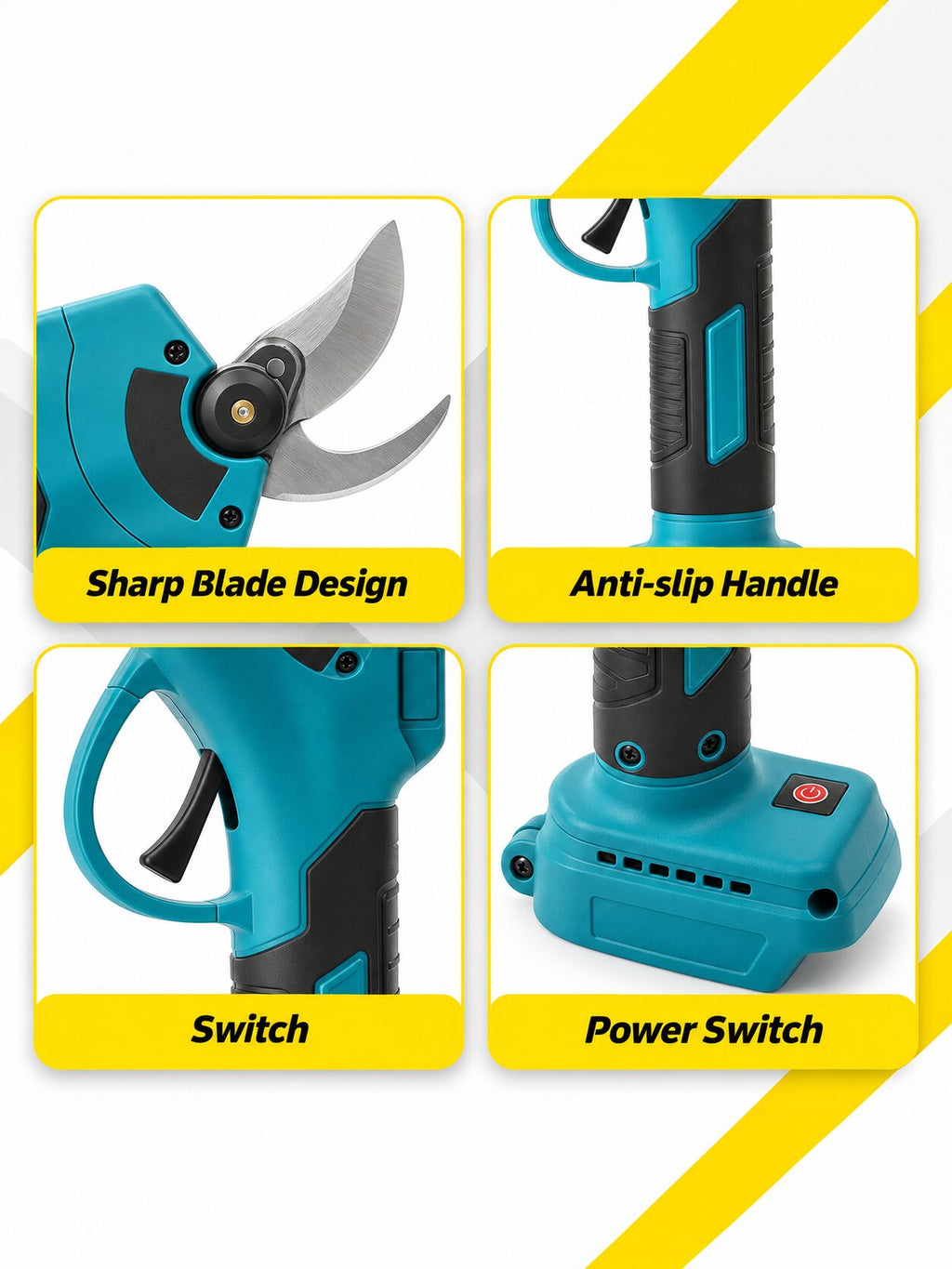 500W Brushless Cordless Electric Pruning Shears