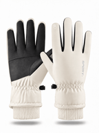 Plush-Lined Windproof Touchscreen Winter Work Gloves