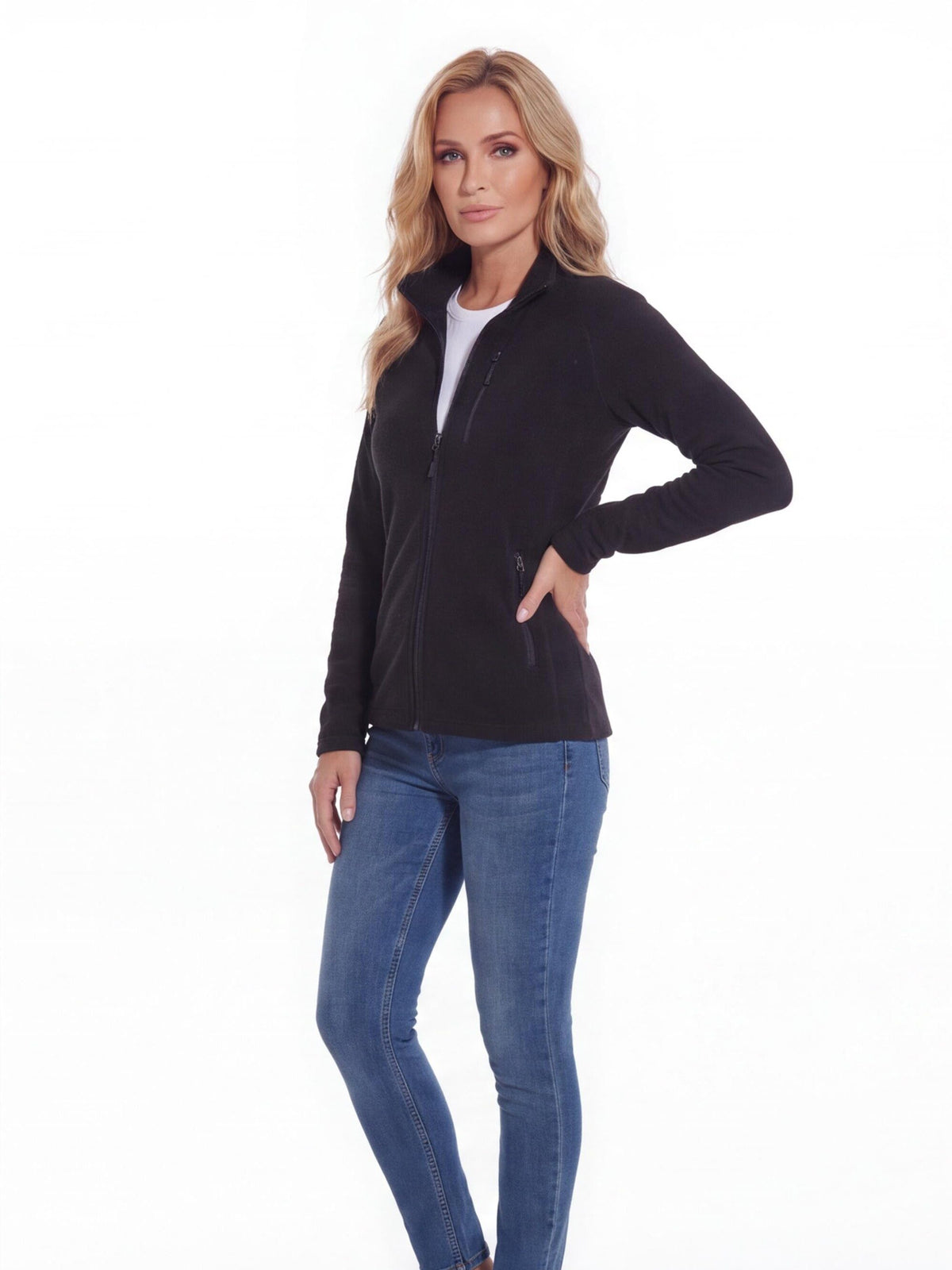 Lightweight Grid Fleece Work Jacket for Cold Weather