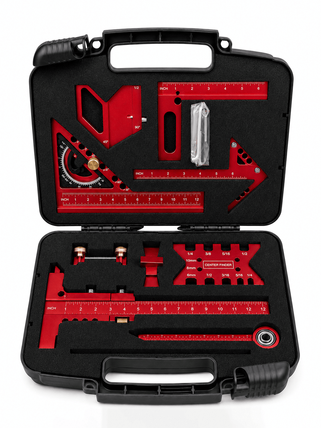 Aluminum Woodworking Square & Layout Tool Kit