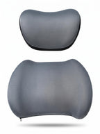 Memory Foam Headrest & Lumbar Support Kit for Drivers