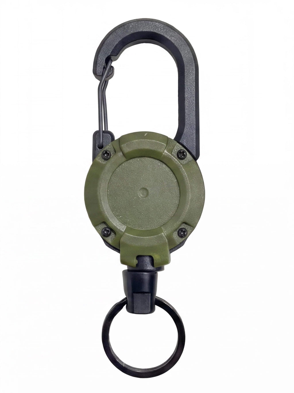 Retractable Work Key Reel with Steel Cable & Carabiner