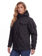 Fleece-Lined Windproof Multi-Pocket Work Jacket