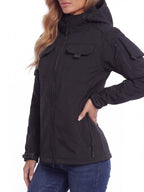 Fleece-Lined Windproof Multi-Pocket Work Jacket