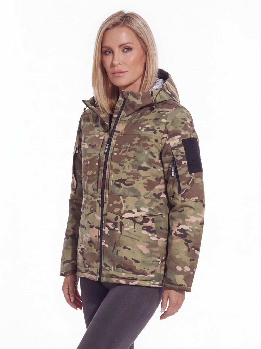 Thickened Windproof Winter Work Parka with Hood