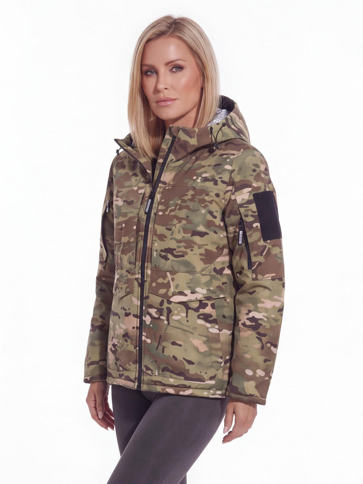 Thickened Windproof Winter Work Parka with Hood