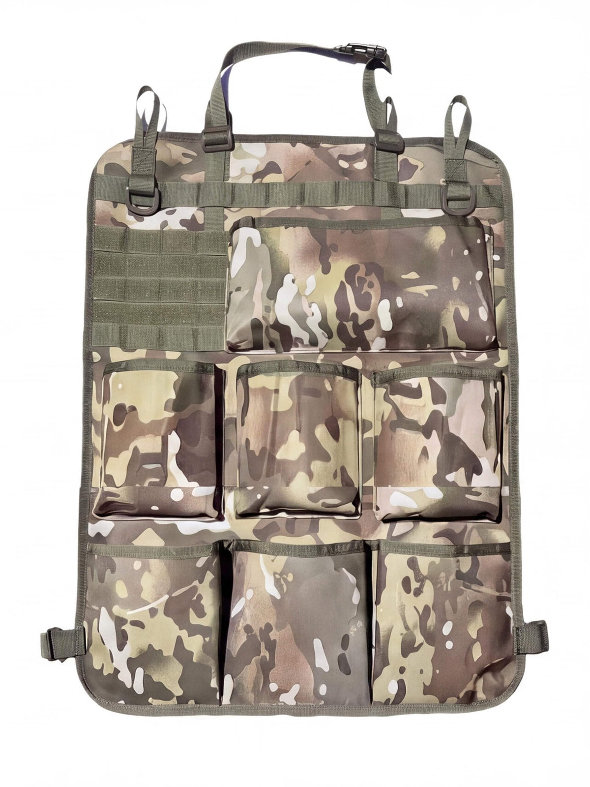 Work Truck Seat-Back Organizer with Attachment Webbing