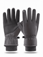 Plush-Lined Windproof Touchscreen Winter Work Gloves