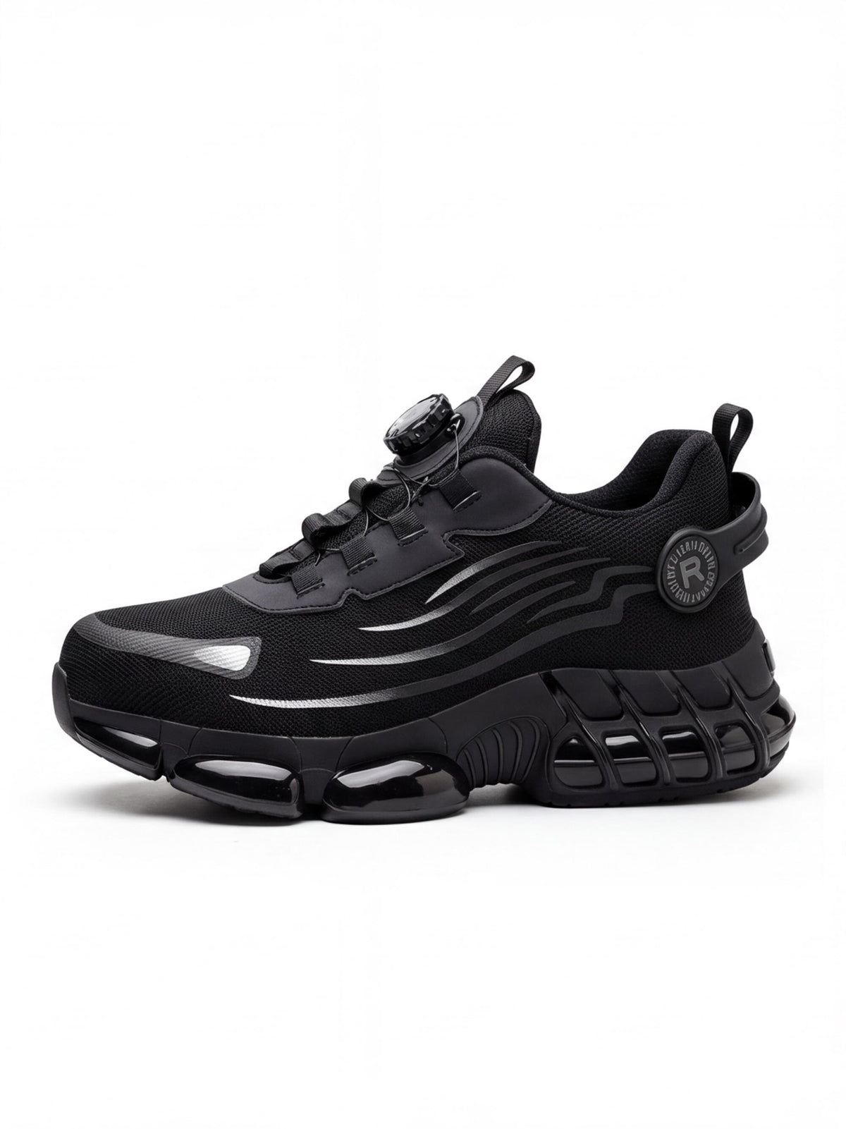 Rotating-Dial Steel Toe Puncture-Resistant Work Shoes