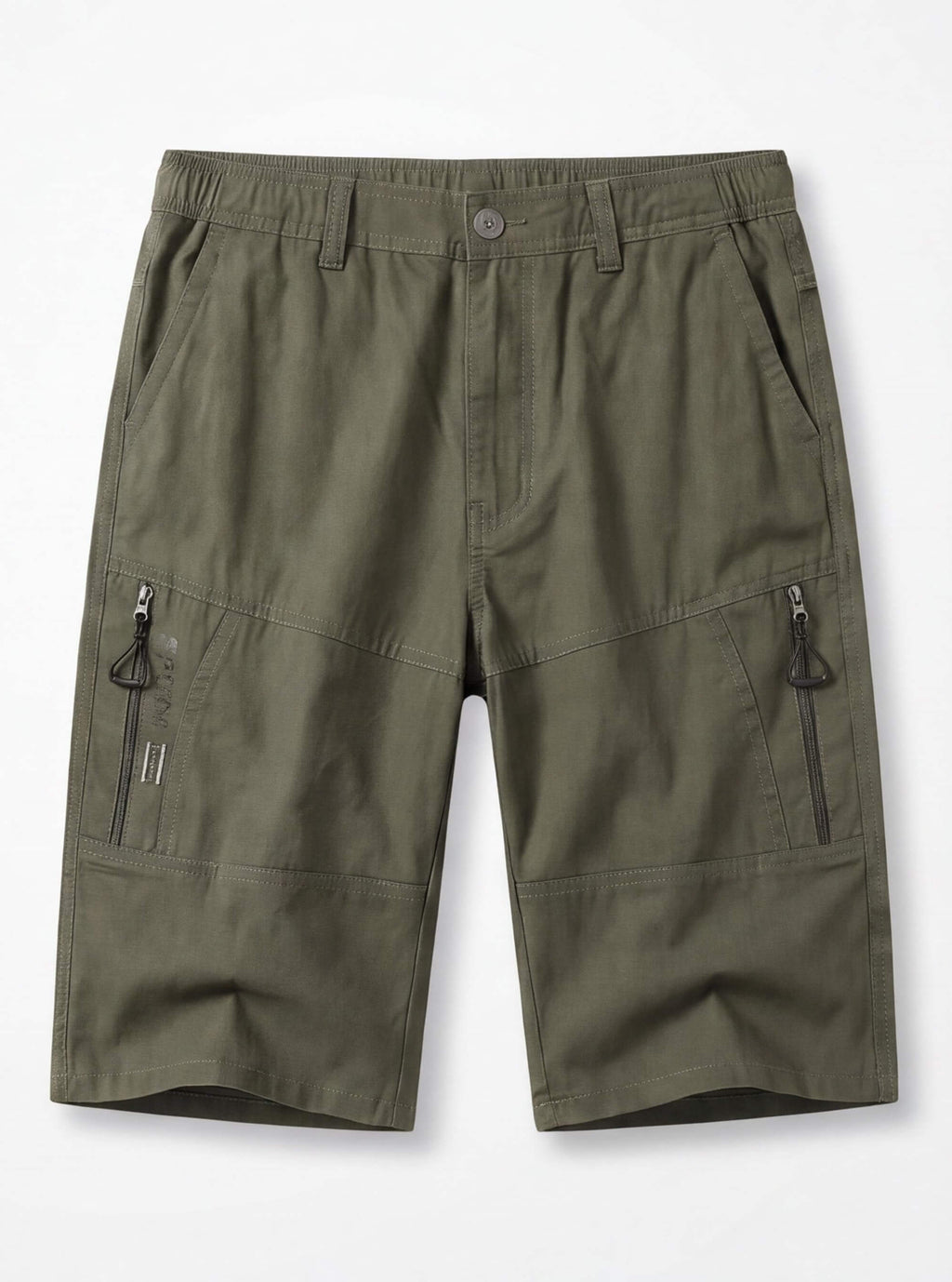 Cargo Work Shorts with Zipper Pocket