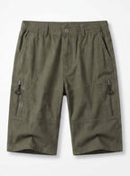 Cargo Work Shorts with Zipper Pocket