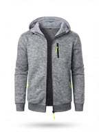 Full-Zip Hooded Work Sweatshirt with Zippered Pockets