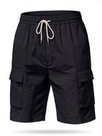 Breathable Summer Cargo Work Shorts with Drawstring Waist