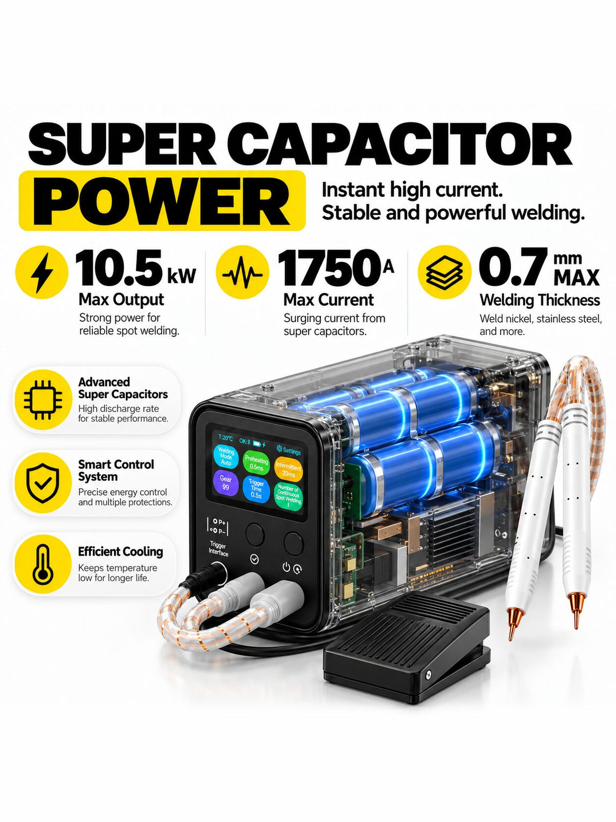 Super Capacitor Battery Spot Welder