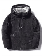 Thickened Windproof Winter Work Parka with Hood