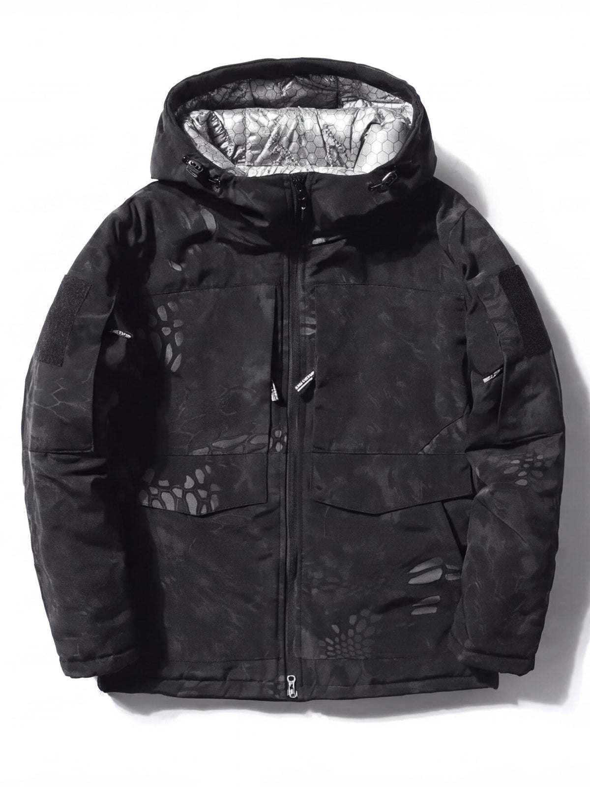 Thickened Windproof Winter Work Parka with Hood