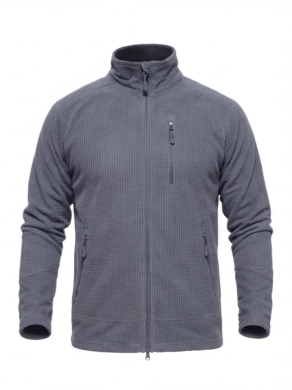 Lightweight Grid Fleece Work Jacket for Cold Weather