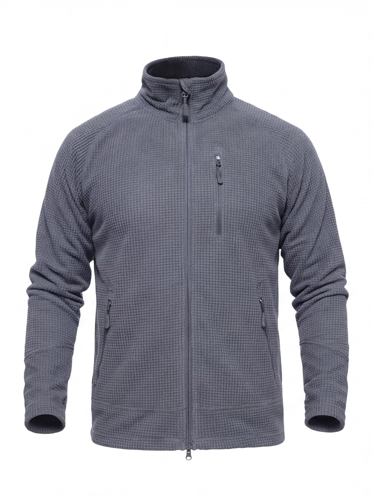 Lightweight Grid Fleece Work Jacket for Cold Weather
