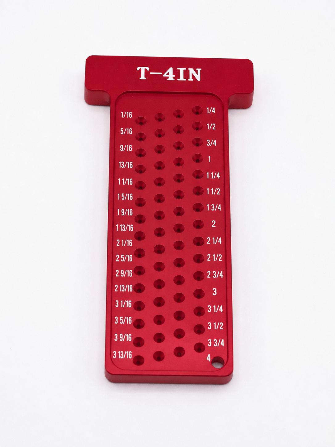 Aluminum T-Square Scribing Ruler with Indexed Marking Holes