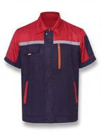 Short-Sleeve Multi-Pocket Mechanic Work Shirt