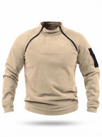 Warm Windproof Fleece Quarter-Zip Work Pullover