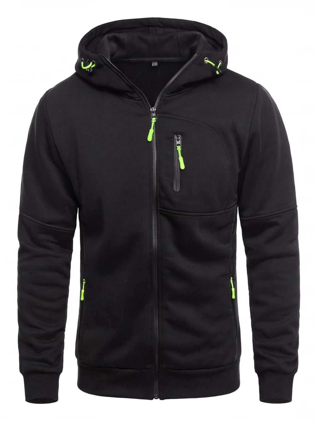 Slim-Fit Full-Zip Work Hoodie with Zip Pockets