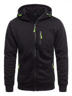 Slim-Fit Full-Zip Work Hoodie with Zip Pockets