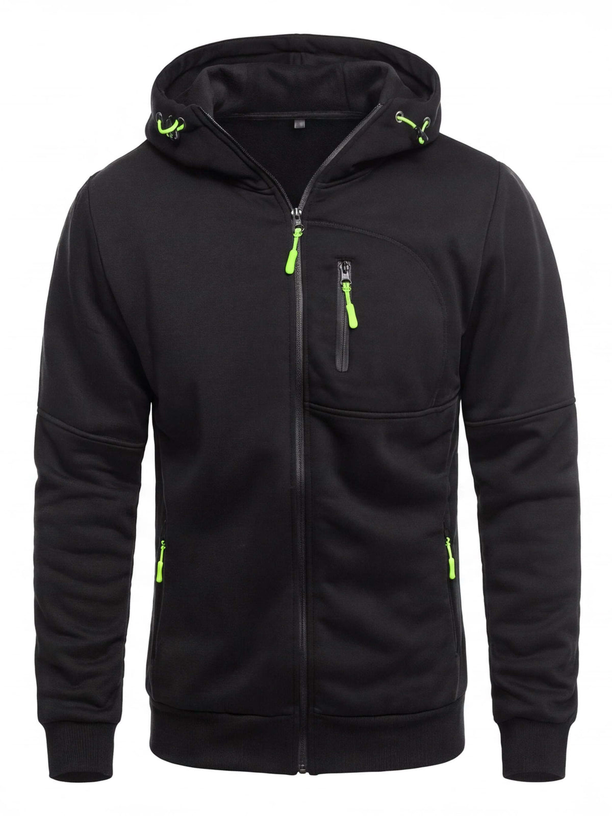Slim-Fit Full-Zip Work Hoodie with Zip Pockets