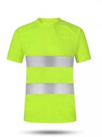 Hi-Vis Reflective Quick-Dry Short-Sleeve Work Polo