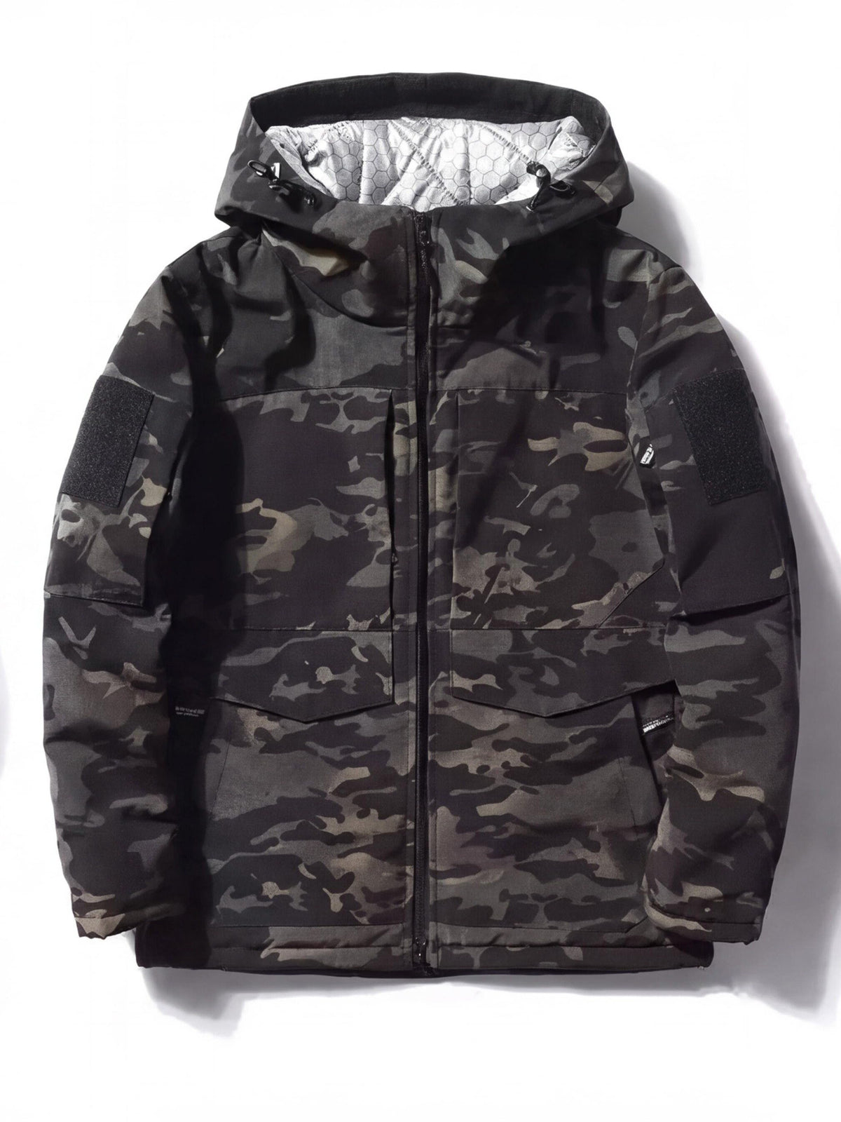 Thickened Windproof Winter Work Parka with Hood