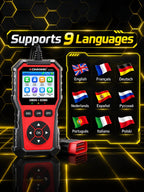 Handheld OBD2 Scanner with Live Data & Freeze Frame