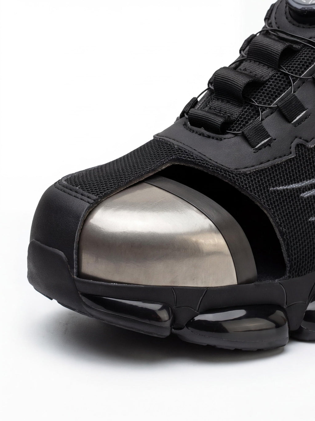 Rotating-Dial Steel Toe Puncture-Resistant Work Shoes