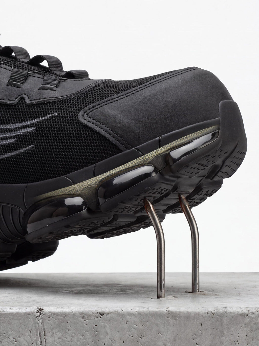 Rotating-Dial Steel Toe Puncture-Resistant Work Shoes
