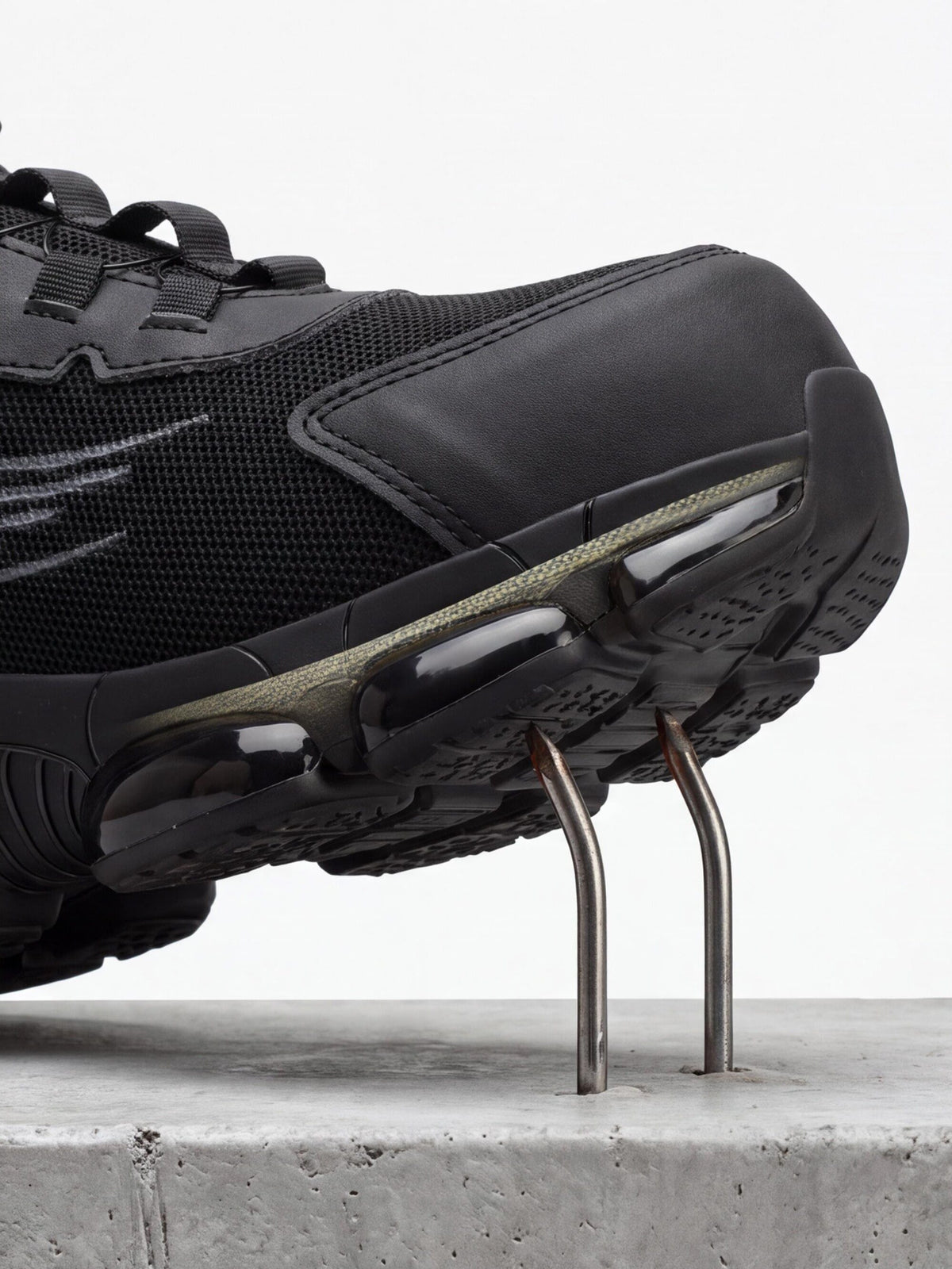 Rotating-Dial Steel Toe Puncture-Resistant Work Shoes